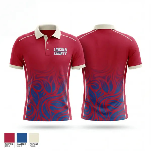 Short Sleeve Performance Polo, Lincoln County, Men's Basketball, Teamtime, Team time, sublimation, custom sports apparel, team uniforms, spirit wear, spiritwear, sports uniforms, custom shirts, team store, custom team store, fundraiser sports, apparel fundraiser