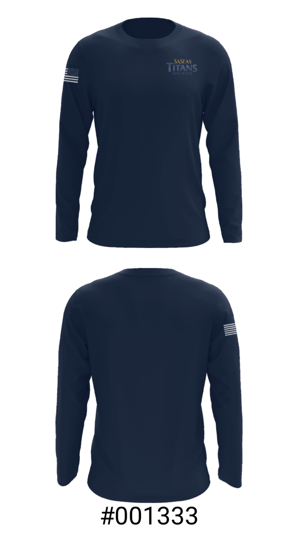 Long Sleeve Performance Shirt, Saseas Titans Athletics, Spirit Store, Teamtime, Team time, sublimation, custom sports apparel, team uniforms, spirit wear, spiritwear, sports uniforms, custom shirts, team store, custom team store, fundraiser sports, apparel fundraiser
