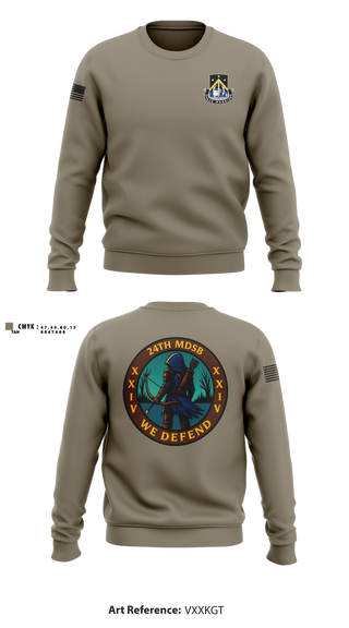 Crew Neck Sweatshirt, 24TH MDSB, Army, Teamtime, Team time, sublimation, custom sports apparel, team uniforms, spirit wear, spiritwear, sports uniforms, custom shirts, team store, custom team store, fundraiser sports, apparel fundraiser