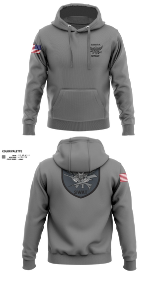 Hoodie, Tampa SWAT, Police, Teamtime, Team time, sublimation, custom sports apparel, team uniforms, spirit wear, spiritwear, sports uniforms, custom shirts, team store, custom team store, fundraiser sports, apparel fundraiser