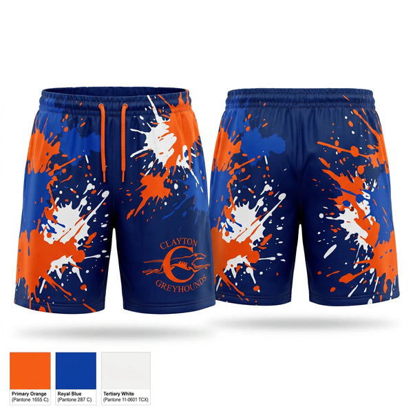 Athletic Shorts With Pockets, Clayton High School Wrestling, Wrestling, Teamtime, Team time, sublimation, custom sports apparel, team uniforms, spirit wear, spiritwear, sports uniforms, custom shirts, team store, custom team store, fundraiser sports, apparel fundraiser