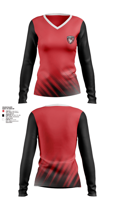 Storm City Fc 22251434 Women's Long Sleeve V-neck Shirt - 1