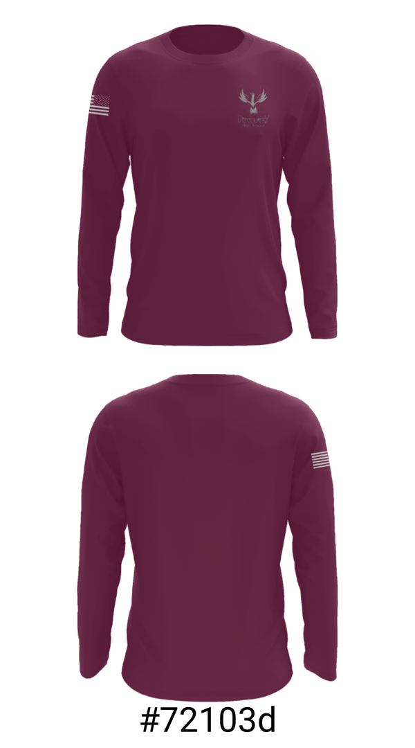 Long Sleeve Performance Shirt, Discovery High School, Spirit Store, Teamtime, Team time, sublimation, custom sports apparel, team uniforms, spirit wear, spiritwear, sports uniforms, custom shirts, team store, custom team store, fundraiser sports, apparel fundraiser