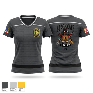 Womens Short Sleeve Vneck Shirt, WCESD1, Fire Department, Teamtime, Team time, sublimation, custom sports apparel, team uniforms, spirit wear, spiritwear, sports uniforms, custom shirts, team store, custom team store, fundraiser sports, apparel fundraiser