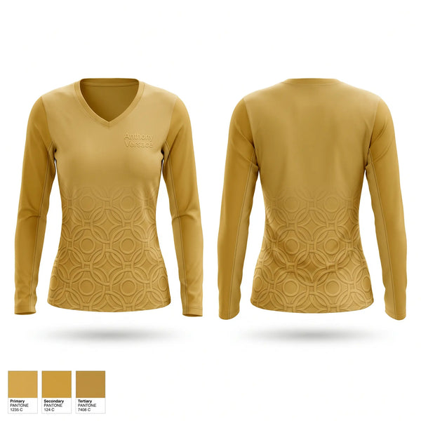 Womens Long Sleeve Vneck Shirt, Anthony Versace, , Teamtime, Team time, sublimation, custom sports apparel, team uniforms, spirit wear, spiritwear, sports uniforms, custom shirts, team store, custom team store, fundraiser sports, apparel fundraiser