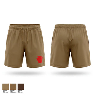 Athletic Shorts With Pockets, A Battery 1-108th Field Artillery, Army, Teamtime, Team time, sublimation, custom sports apparel, team uniforms, spirit wear, spiritwear, sports uniforms, custom shirts, team store, custom team store, fundraiser sports, apparel fundraiser