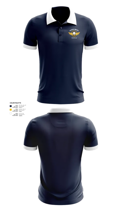 Saddle Brook Tennis 78977129 Short Sleeve Performance Polo - 21