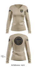 E CO 169 AVN 58362921 Women's Long Sleeve V-neck Shirt - 103