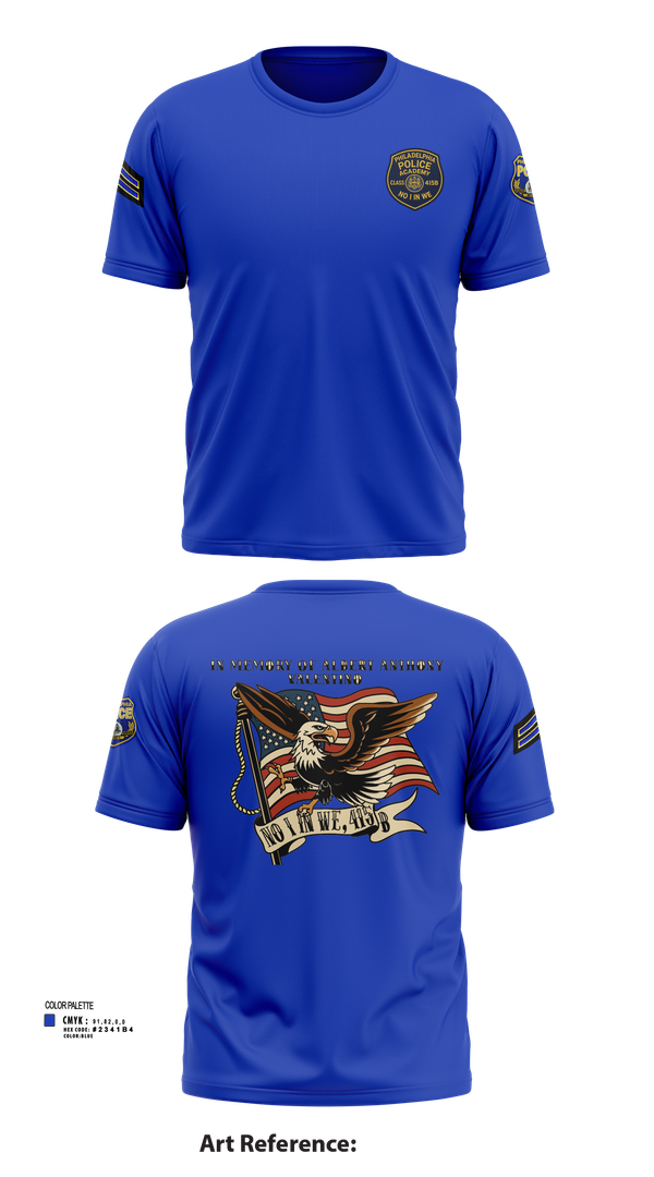 Short Sleeve Performance Shirt, Philadelphia Police, , Teamtime, Team time, sublimation, custom sports apparel, team uniforms, spirit wear, spiritwear, sports uniforms, custom shirts, team store, custom team store, fundraiser sports, apparel fundraiser