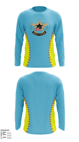 Long Sleeve Performance Shirt, Aviators of Fastpitch, Softball, Teamtime, Team time, sublimation, custom sports apparel, team uniforms, spirit wear, spiritwear, sports uniforms, custom shirts, team store, custom team store, fundraiser sports, apparel fundraiser