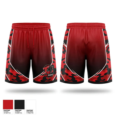 Toxic Hearts Athletic Shorts With Pockets - 1