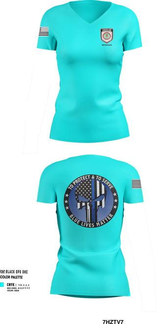 Womens Short Sleeve Vneck Shirt, Policía Municipal de Carolina, , Teamtime, Team time, sublimation, custom sports apparel, team uniforms, spirit wear, spiritwear, sports uniforms, custom shirts, team store, custom team store, fundraiser sports, apparel fundraiser