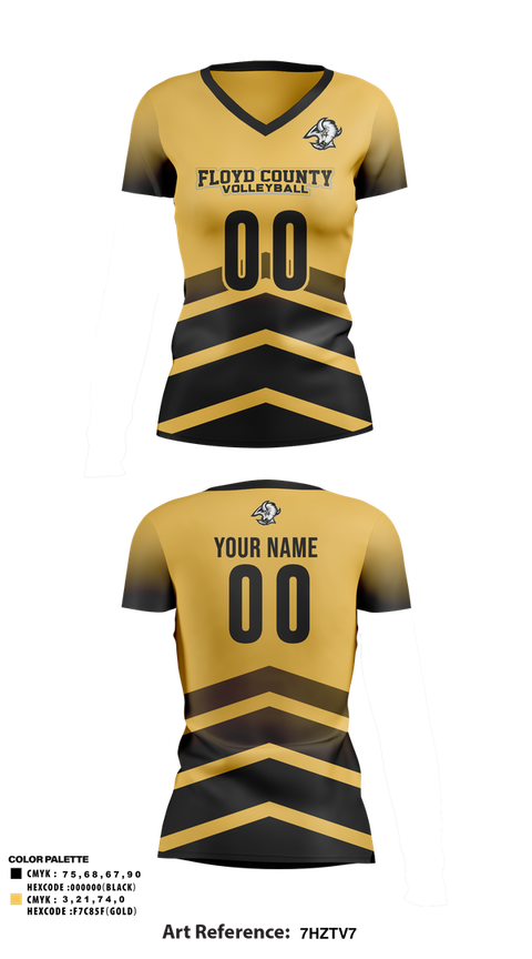 Womens Short Sleeve Vneck Shirt, Floyd County Volleyball, Women's Volleyball, Teamtime, Team time, sublimation, custom sports apparel, team uniforms, spirit wear, spiritwear, sports uniforms, custom shirts, team store, custom team store, fundraiser sports, apparel fundraiser