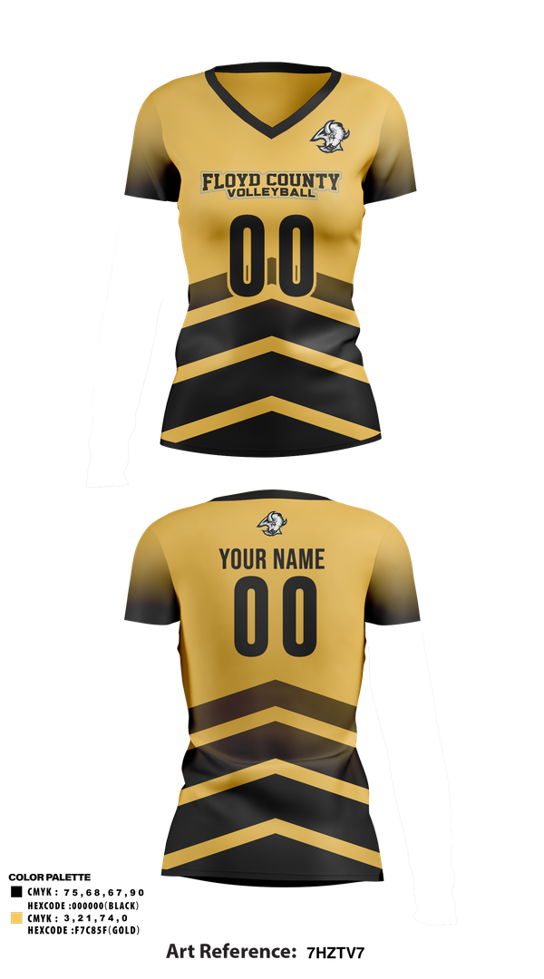Womens Short Sleeve Vneck Shirt, Floyd County Volleyball, Women's Volleyball, Teamtime, Team time, sublimation, custom sports apparel, team uniforms, spirit wear, spiritwear, sports uniforms, custom shirts, team store, custom team store, fundraiser sports, apparel fundraiser