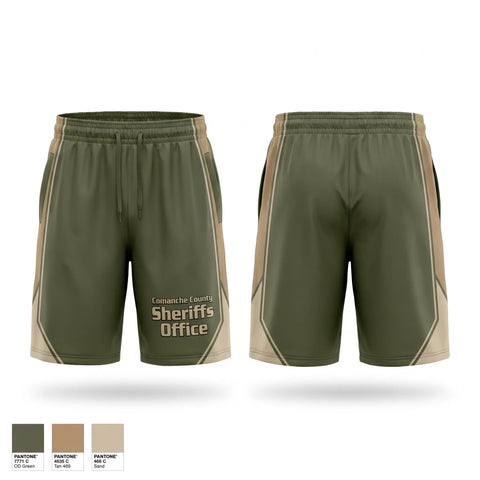 Athletic Shorts With Pockets, Comanche County Sheriffs Office, Police, Teamtime, Team time, sublimation, custom sports apparel, team uniforms, spirit wear, spiritwear, sports uniforms, custom shirts, team store, custom team store, fundraiser sports, apparel fundraiser