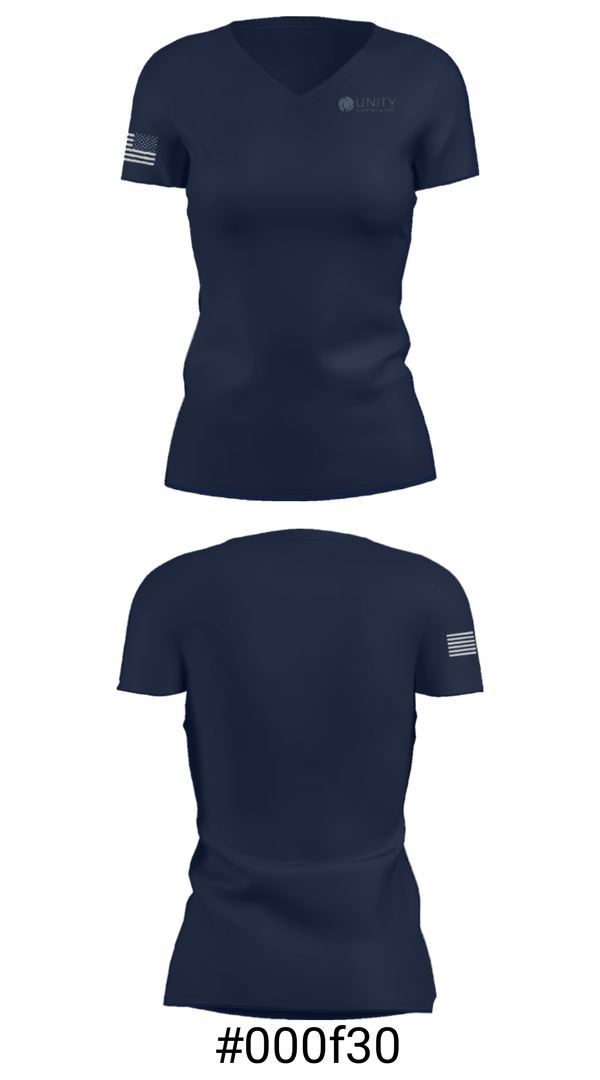 Women's Short Sleeve Vneck Shirt, Unity Christian School, Spirit Store, Teamtime, Team time, sublimation, custom sports apparel, team uniforms, spirit wear, spiritwear, sports uniforms, custom shirts, team store, custom team store, fundraiser sports, apparel fundraiser