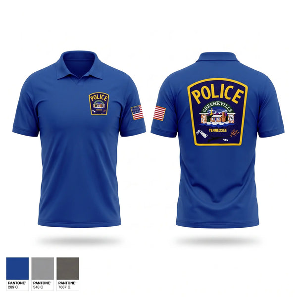 Short Sleeve Performance Shirt, Greeneville Police, Police, Teamtime, Team time, sublimation, custom sports apparel, team uniforms, spirit wear, spiritwear, sports uniforms, custom shirts, team store, custom team store, fundraiser sports, apparel fundraiser