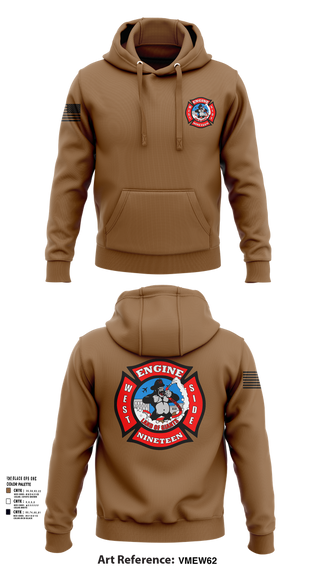 Hoodie, Station 19, Fire Department, Teamtime, Team time, sublimation, custom sports apparel, team uniforms, spirit wear, spiritwear, sports uniforms, custom shirts, team store, custom team store, fundraiser sports, apparel fundraiser
