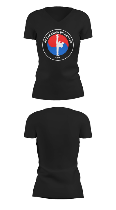 USTKDC 33860343 Women's Short Sleeve V-neck Shirt - 29