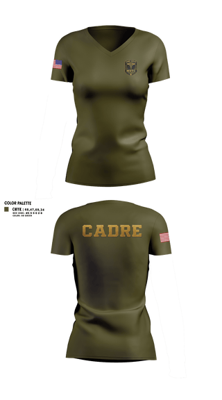 Womens Short Sleeve Vneck Shirt, Camp Ripley MSTC, Army, Teamtime, Team time, sublimation, custom sports apparel, team uniforms, spirit wear, spiritwear, sports uniforms, custom shirts, team store, custom team store, fundraiser sports, apparel fundraiser