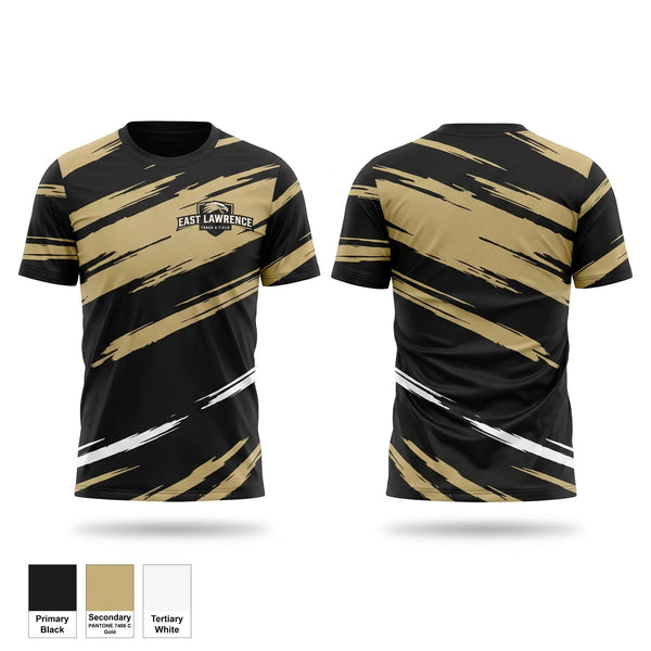 Soft Poly Tee Cotton Like Feel, East Lawrence, Track & Field, Teamtime, Team time, sublimation, custom sports apparel, team uniforms, spirit wear, spiritwear, sports uniforms, custom shirts, team store, custom team store, fundraiser sports, apparel fundraiser