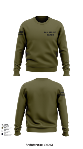 Crew Neck Sweatshirt, A CO, MRBN-FT BELVOIR, , Teamtime, Team time, sublimation, custom sports apparel, team uniforms, spirit wear, spiritwear, sports uniforms, custom shirts, team store, custom team store, fundraiser sports, apparel fundraiser