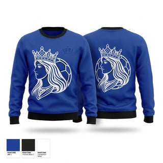 Crew Neck Sweatshirt, Mason County Lady Royals, Women's Soccer, Teamtime, Team time, sublimation, custom sports apparel, team uniforms, spirit wear, spiritwear, sports uniforms, custom shirts, team store, custom team store, fundraiser sports, apparel fundraiser