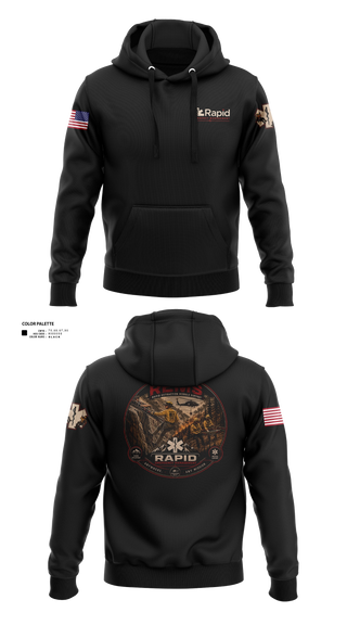 Hoodie, Rapid Emergency Management, EMS/EMT, Teamtime, Team time, sublimation, custom sports apparel, team uniforms, spirit wear, spiritwear, sports uniforms, custom shirts, team store, custom team store, fundraiser sports, apparel fundraiser