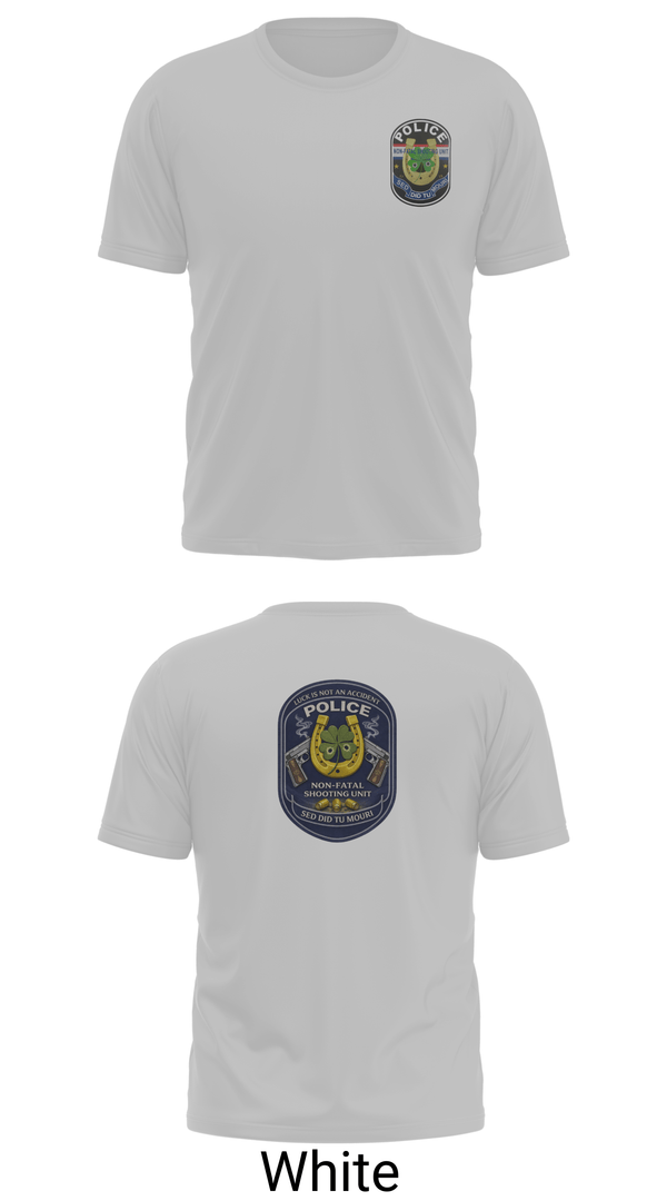 Old School Cotton Feel Shirt, Non Fatal Shooting Unit, Police, Teamtime, Team time, sublimation, custom sports apparel, team uniforms, spirit wear, spiritwear, sports uniforms, custom shirts, team store, custom team store, fundraiser sports, apparel fundraiser
