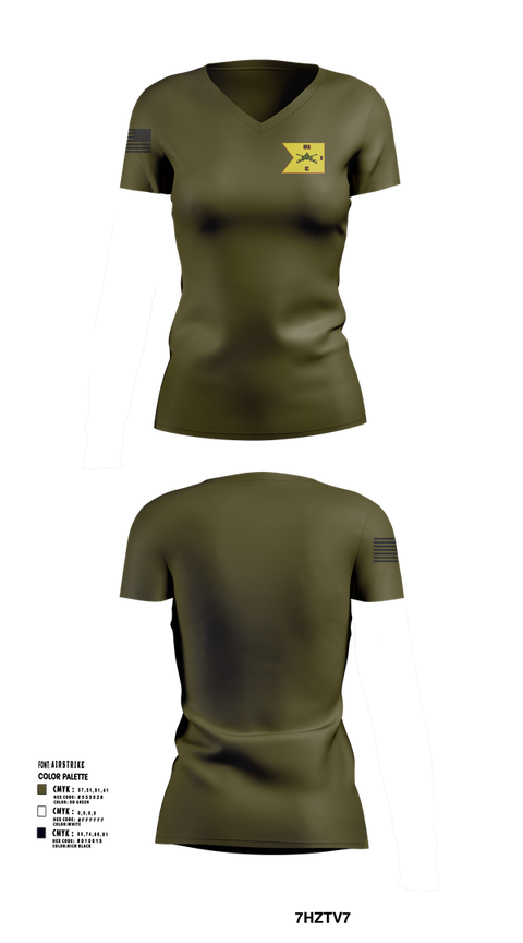 Womens Short Sleeve Vneck Shirt, E1-81 AR BDE, , Teamtime, Team time, sublimation, custom sports apparel, team uniforms, spirit wear, spiritwear, sports uniforms, custom shirts, team store, custom team store, fundraiser sports, apparel fundraiser