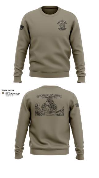 Crew Neck Sweatshirt, Bco 1-167IN, Army, Teamtime, Team time, sublimation, custom sports apparel, team uniforms, spirit wear, spiritwear, sports uniforms, custom shirts, team store, custom team store, fundraiser sports, apparel fundraiser