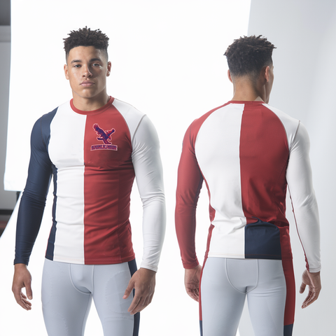 Long Sleeve Performance Polo, Academy of Careers and Exploration Football, , Teamtime, Team time, sublimation, custom sports apparel, team uniforms, spirit wear, spiritwear, sports uniforms, custom shirts, team store, custom team store, fundraiser sports, apparel fundraiser