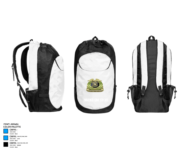 Gear Bag, 962nd QM CO A5, Army, Teamtime, Team time, sublimation, custom sports apparel, team uniforms, spirit wear, spiritwear, sports uniforms, custom shirts, team store, custom team store, fundraiser sports, apparel fundraiser