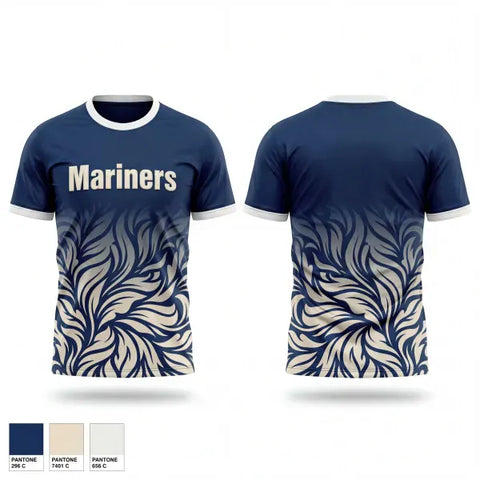 Old School Cotton Feel Shirt, Mariners, Baseball, Teamtime, Team time, sublimation, custom sports apparel, team uniforms, spirit wear, spiritwear, sports uniforms, custom shirts, team store, custom team store, fundraiser sports, apparel fundraiser