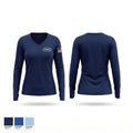 CINRET North Women's Long Sleeve V-neck Shirt - 1