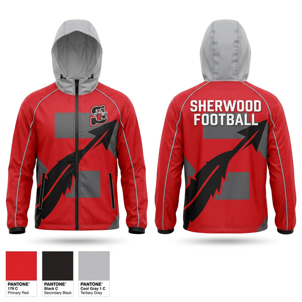 Windbreaker, Sherwood Middle School Football, , Teamtime, Team time, sublimation, custom sports apparel, team uniforms, spirit wear, spiritwear, sports uniforms, custom shirts, team store, custom team store, fundraiser sports, apparel fundraiser