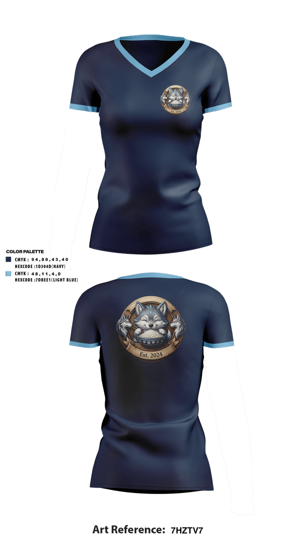 Womens Short Sleeve Vneck Shirt, Rice, Track & Field, Teamtime, Team time, sublimation, custom sports apparel, team uniforms, spirit wear, spiritwear, sports uniforms, custom shirts, team store, custom team store, fundraiser sports, apparel fundraiser