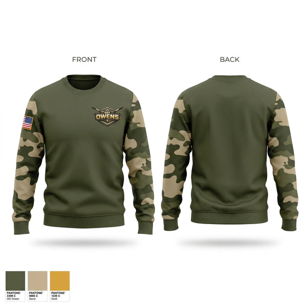 Crew Neck Sweatshirt, SGT OWENS, Wrestling, Teamtime, Team time, sublimation, custom sports apparel, team uniforms, spirit wear, spiritwear, sports uniforms, custom shirts, team store, custom team store, fundraiser sports, apparel fundraiser