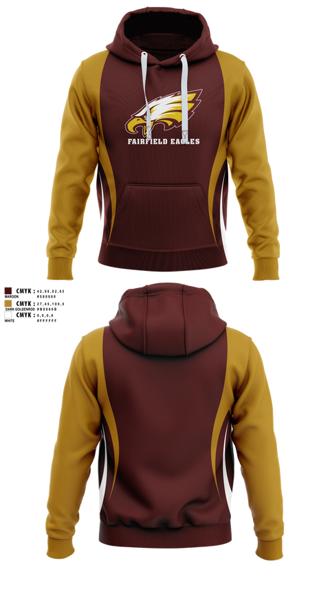 Hoodie, Fairfield Eagles, Spirit Store, Teamtime, Team time, sublimation, custom sports apparel, team uniforms, spirit wear, spiritwear, sports uniforms, custom shirts, team store, custom team store, fundraiser sports, apparel fundraiser