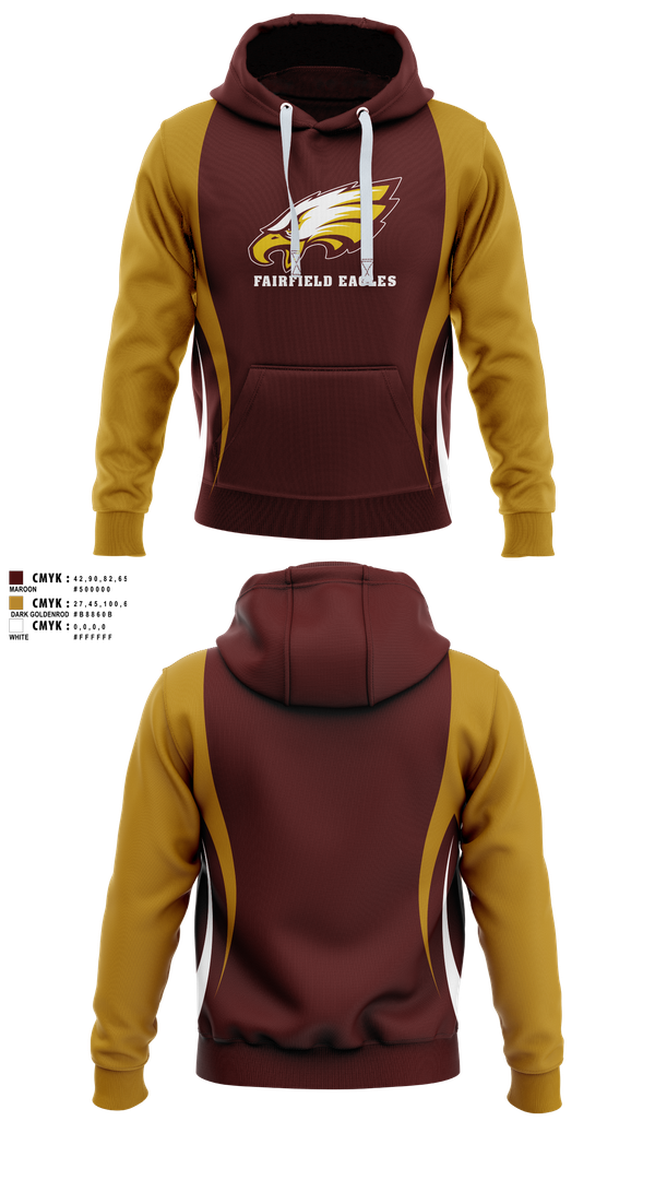 Hoodie, Fairfield Eagles, Spirit Store, Teamtime, Team time, sublimation, custom sports apparel, team uniforms, spirit wear, spiritwear, sports uniforms, custom shirts, team store, custom team store, fundraiser sports, apparel fundraiser