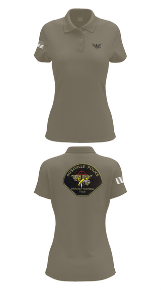 Womens Short Sleeve Performance Polo, Roseville E.R.T., , Teamtime, Team time, sublimation, custom sports apparel, team uniforms, spirit wear, spiritwear, sports uniforms, custom shirts, team store, custom team store, fundraiser sports, apparel fundraiser