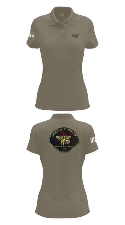 Roseville E.R.T. 91659020 Women's Short Sleeve Performance Polo  - 70