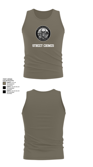 Tank Top, STREET CRIMES, , Teamtime, Team time, sublimation, custom sports apparel, team uniforms, spirit wear, spiritwear, sports uniforms, custom shirts, team store, custom team store, fundraiser sports, apparel fundraiser