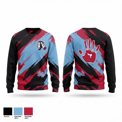 Owyhee Braves 73946011 Crew Neck Sweatshirt - 1