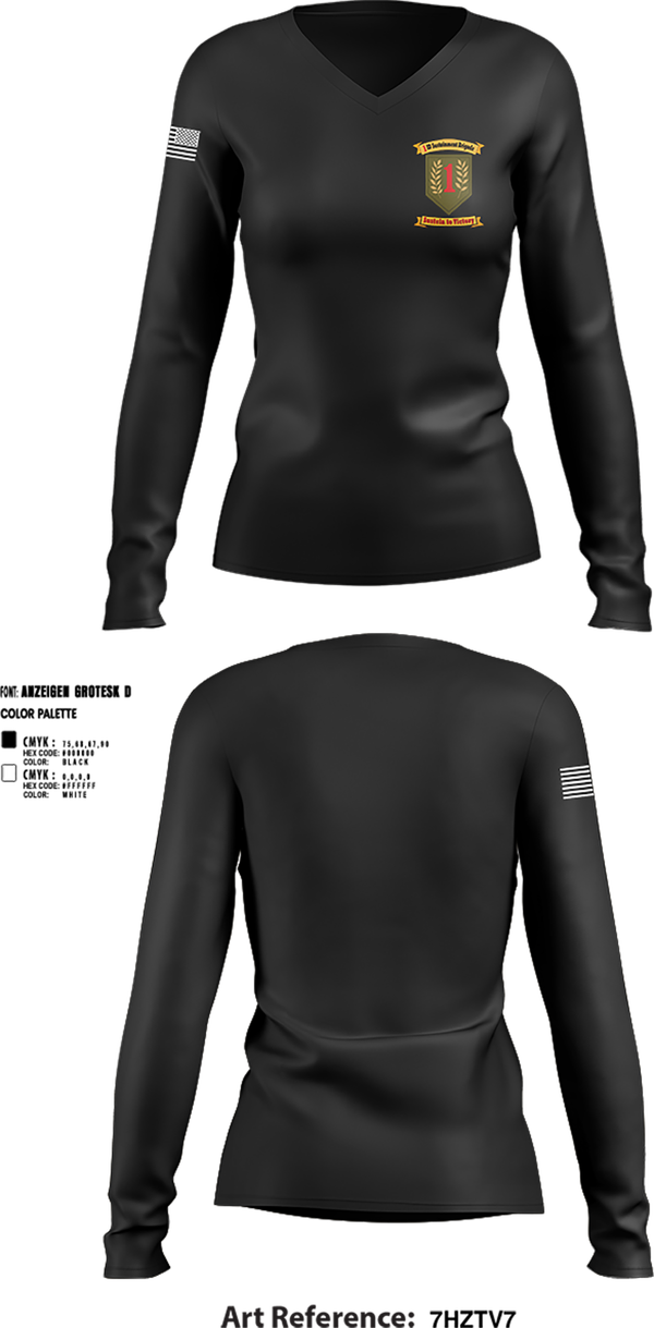 Womens Long Sleeve Vneck Shirt, 24th CTC, , Teamtime, Team time, sublimation, custom sports apparel, team uniforms, spirit wear, spiritwear, sports uniforms, custom shirts, team store, custom team store, fundraiser sports, apparel fundraiser