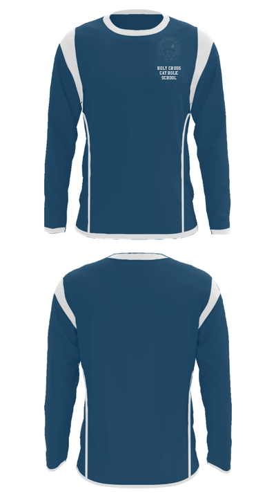 Holy Cross Catholic School 15261951 Long Sleeve Performance Shirt - 32