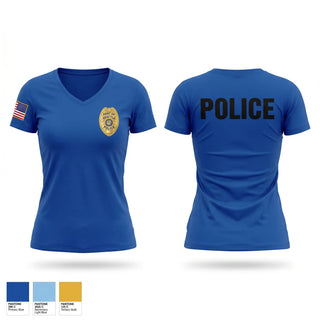 Womens Short Sleeve Vneck Shirt, Marine Patrol Unit, Police, Teamtime, Team time, sublimation, custom sports apparel, team uniforms, spirit wear, spiritwear, sports uniforms, custom shirts, team store, custom team store, fundraiser sports, apparel fundraiser