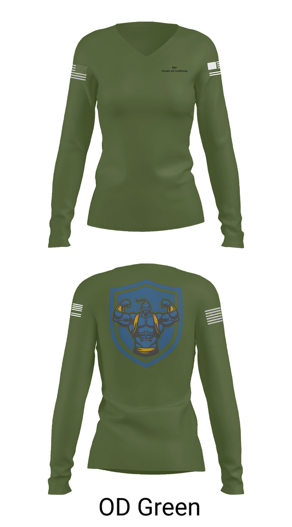 Womens Long Sleeve Vneck Shirt, 3rd Chemical Brigade H2F, Army, Teamtime, Team time, sublimation, custom sports apparel, team uniforms, spirit wear, spiritwear, sports uniforms, custom shirts, team store, custom team store, fundraiser sports, apparel fundraiser