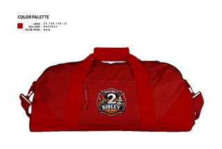 Duffle Bag, Sibley District 2, Fire Department, Teamtime, Team time, sublimation, custom sports apparel, team uniforms, spirit wear, spiritwear, sports uniforms, custom shirts, team store, custom team store, fundraiser sports, apparel fundraiser