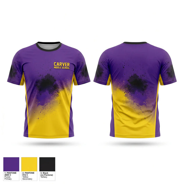 Short Sleeve Performance Shirt, CARVER MIDDLE SCHOOL, , Teamtime, Team time, sublimation, custom sports apparel, team uniforms, spirit wear, spiritwear, sports uniforms, custom shirts, team store, custom team store, fundraiser sports, apparel fundraiser